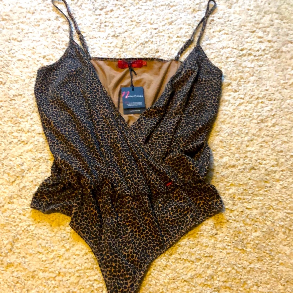 n:PHILANTHROPY Leopard Print Body Suit